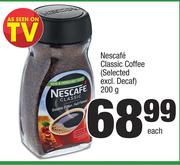 Nesafe Classic Coffee(Selected Excl. Decaf)-200g Each