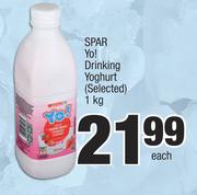Spar Yo! Drinking Yoghurt(Selected)-1Kg Each
