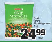 Spar Frozen Mixed Vegetables-1Kg Each