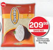 Spekko Long Grain Parboiled Rice-10Kg