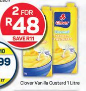 Clover Vanilla Custard-For 2 x 1L