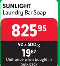 Sunlight Laundry Bar Soap-42 x 500g