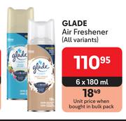 Glade Air Freshener (All Variants)-6 x 180ml
