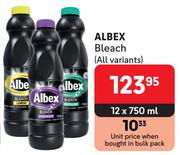 Albex Bleach (All Variants)-12 x 750ml