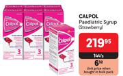 Calpol Paediatric Syrup Strawberry-144's