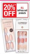 Impress Color Press On Manicure 30 Nails Assorted Colours & Designs