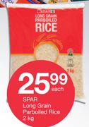 Spar Long Grain Parboiled Rice-2Kg Each