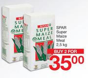 Spar Super Maize Meal-For 2 x 2.5kg