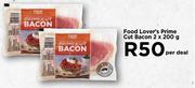 Food Lover's Prime Cut Bacon-2 x 200g Per Deal
