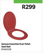 Sensea Essential Oval Toilet Seat (Red) 81463228