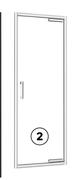 Sensea Easy Frame Kit For Pivot Shower Door Chrome (Frame And Kit Only) W80cm X H190cm 81504053