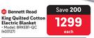 Bennett Read King Quilted Cotton Electric Blanket BRKEB1-QC
