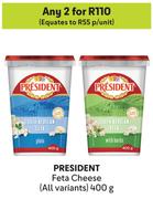 President Feta Cheese (All Variants)-For 2 x 400g