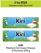 Kiri Medium Fat Cream Cheese 12 Portions-For 2 x 200g
