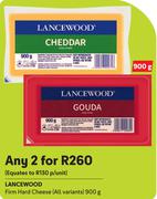 Lancewood Firm Hard Cheese (All Variants)-For 2 x 900g
