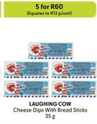 Laughing Cow Cheese Dips With Bread Sticks-For 5 x 35g