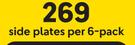 Continental Fusion Coupe Range Side Plates-Per 6 Pack