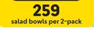 Arcoroc Harena Range Salad Bowls Per 2 Pack