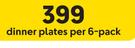 Continental Blanco Range Dinner Plates-Per 6 Pack