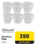 Continental Flash Euro Mugs