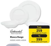 Continental Blanco Range Dinner Plates-Per 6 Pack