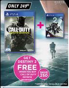 PS4 Call Of Duty Infinite Warefare With Free Destiny 2