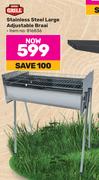Expert Grill Stainless Steel Large Adjustable Braai