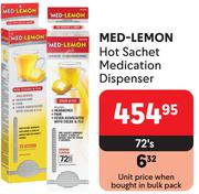Med-Lemon Hot Sachet Medication Dispenser-72's