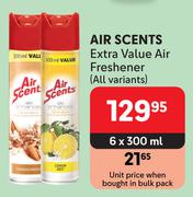  Air Scents Extra Value Air Freshener (All Variants)-6 x 300ml
