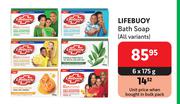 Lifebuoy Bath Soap (All Variants)-6 x 175g