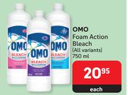 Omo Foam Action Bleach (All Variants)-750ml Each