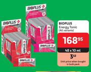 Bioplus Energy Tonic (All Variants)-48 x 10ml