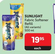 Sunlight Fabric Softener Refill (All Variants)-500ml Each