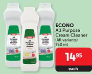 Econo All Purpose Cream Cleaner (All Variants)-750ml Each