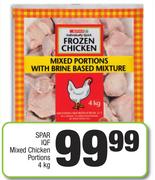 Spar IQF Mixed Chicken Portions-4Kg