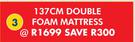 Easy Dream 137cm Double Foam Mattress