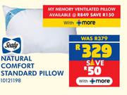 Sealy Natural Comfort Standard Pillow 10121198