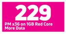 Samsung Galaxy A31 Smartphone-On 1GB Red Core More Data (36 Month)