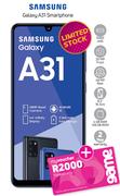 Samsung Galaxy A31 Smartphone-On 1GB Red Core More Data (24 Month)