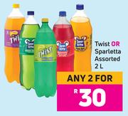 Twist Or Sparletta Assorted-For Any 2 x 2Ltr