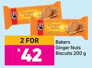 Bakers Ginger Nuts Biscuits-For 2 x 200g