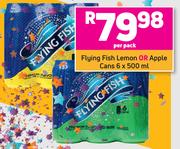 Flying Fish Lemon Or Apple Cans 6 x 500 ml- Per Pack
