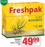 Freshpak Rooibos Tagless Teabags-80s Pack