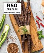 Beef Droewors-200g Per Pack