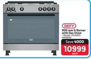 Defy 900mm 5 Burner With Gas Oven DGS900