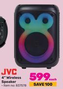 JVC 4" Wireless Speaker-Each