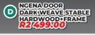  Ngena Door Dark Weave Stable Hardwood + Frame