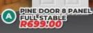  Pine Door 8 Panel Full Stable