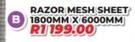 Razor Mesh Sheet 1800mm x 6000mm