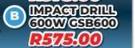 Bosch Impact Drill 600W GSB600